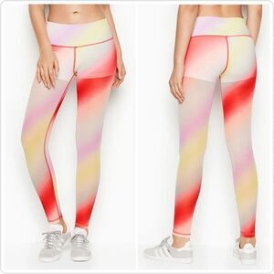 Victoria Sport Knockout Cali Haze Rainbow Mesh Tights sz M